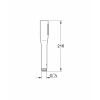 GROHE Vitalio Get Stick handdouche chroom 1 straal