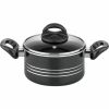 GSW Milano Nero inductie pannenset zwart 15-delig