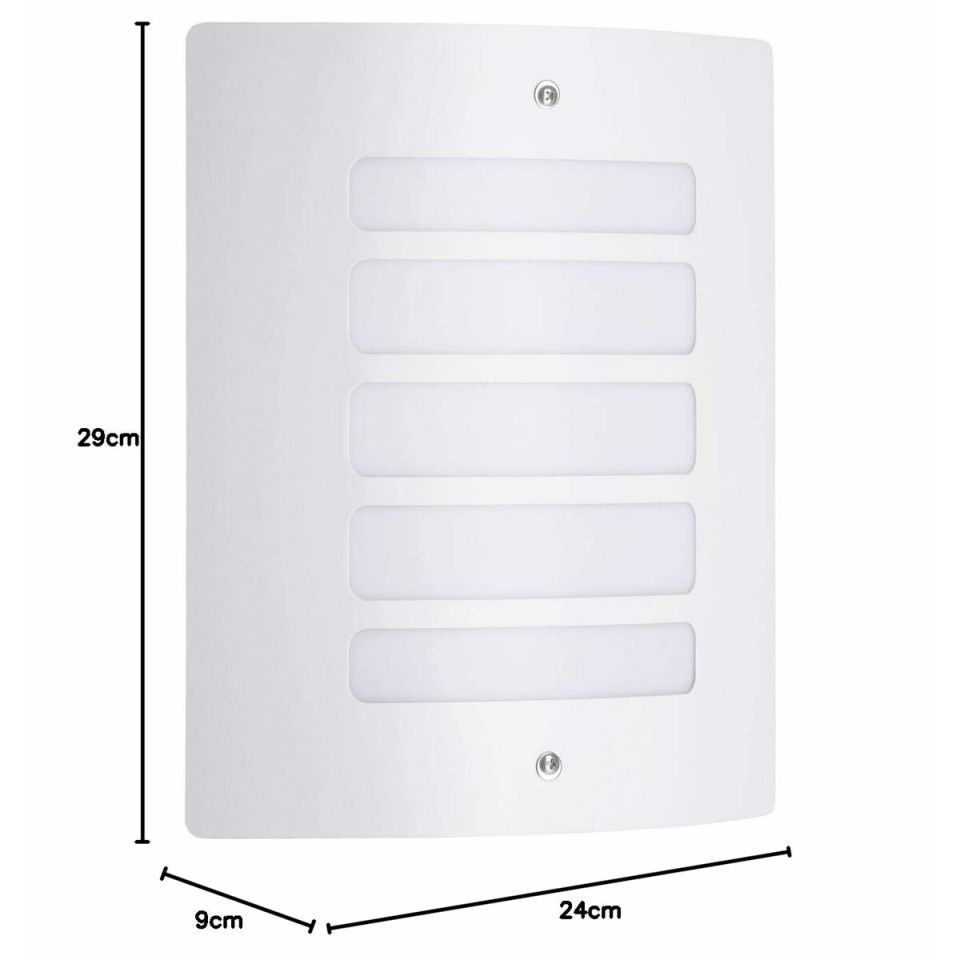Brilliant Todd 47682/05 buitenwandlamp wit IP44 E27 23 cm