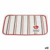 Kinvara Bon Appetit placemat wit/rood 33×48 cm set 12 stuks