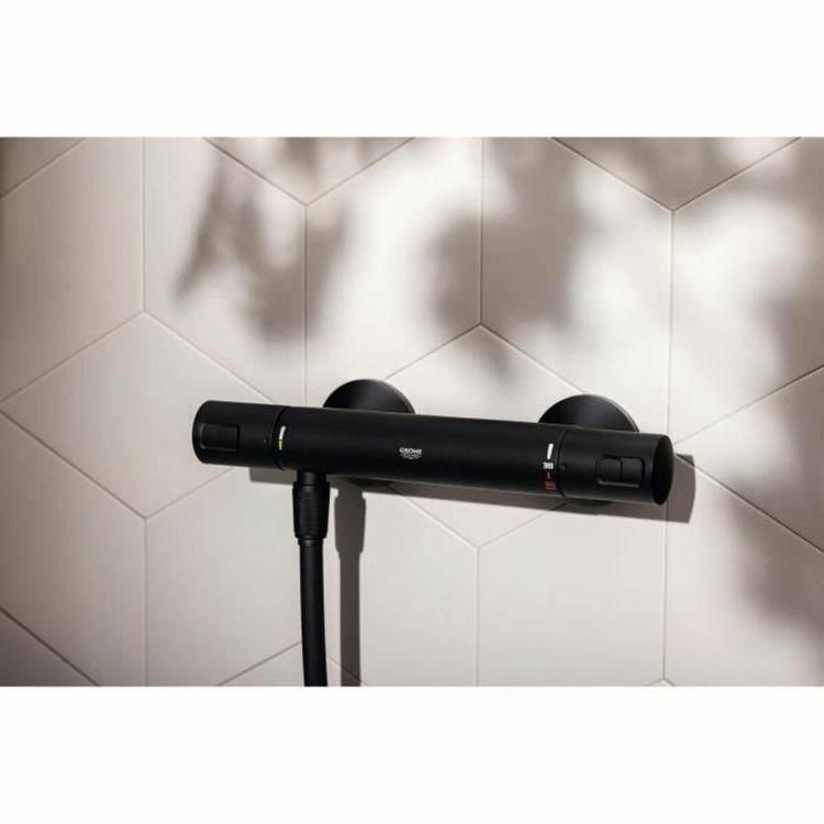 GROHE Precision Start thermostatic shower valve matte black