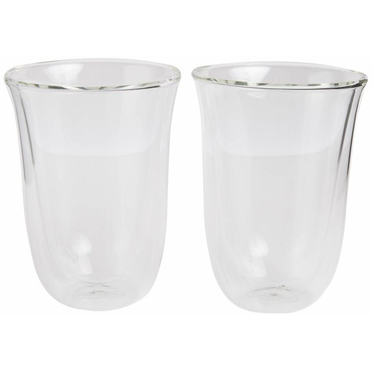 De’Longhi DLSC312 dubbelwandige latte macchiato glazen 330 ml set van 2