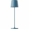 Brilliant Kaami G90939/04 rechargeable LED table lamp light blue IP44 37 cm