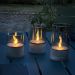 Brilliant Bougie G92635A93 LED kaarsenset 3 stuks grijs/rookglas IP44