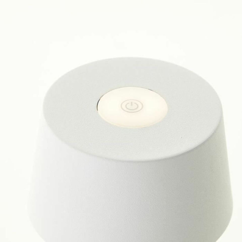 Brilliant Jona G40900/05 USB-C oplaadbare LED tafellamp wit IP44 170 lm
