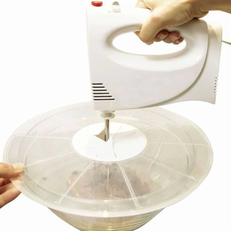 Fackelmann Basic stainless steel mixing bowls 20.5 and 25 cm with splash cover set of 3 parts
