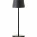 Brilliant Jona G40900/06 rechargeable LED table lamp black IP44 25 cm