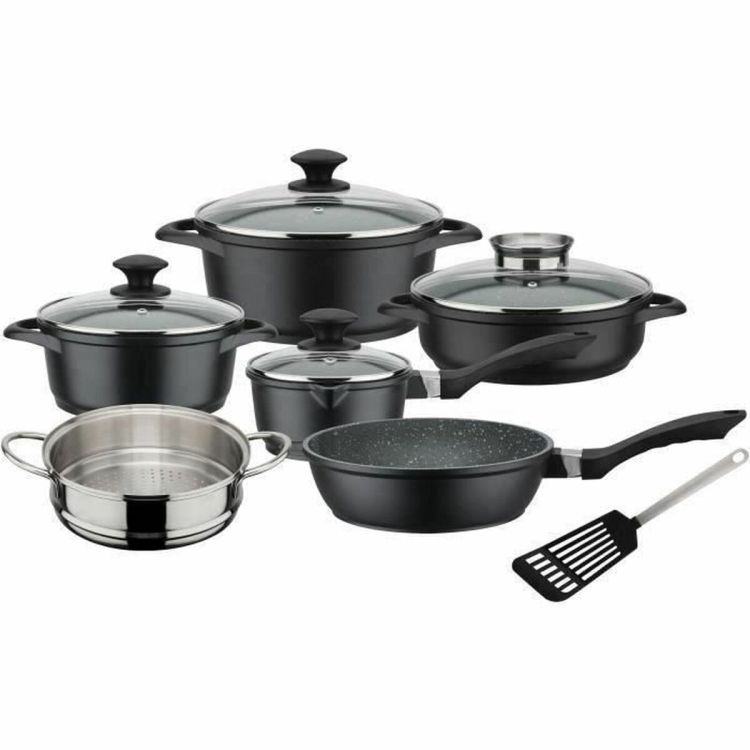 GSW Gourmet Granit pannenset 10-delig zwart inductie