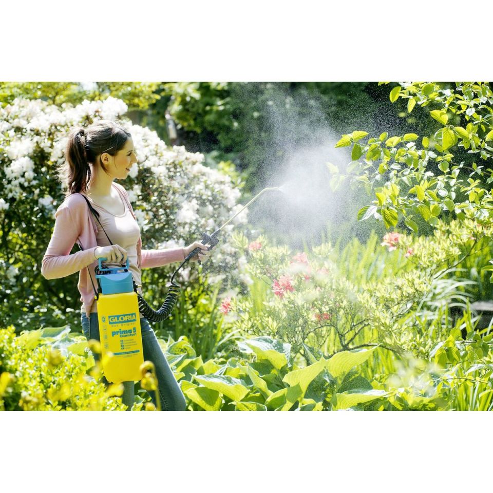 Gloria Prima 5 Comfort drukspuit 5L met spiraalslang