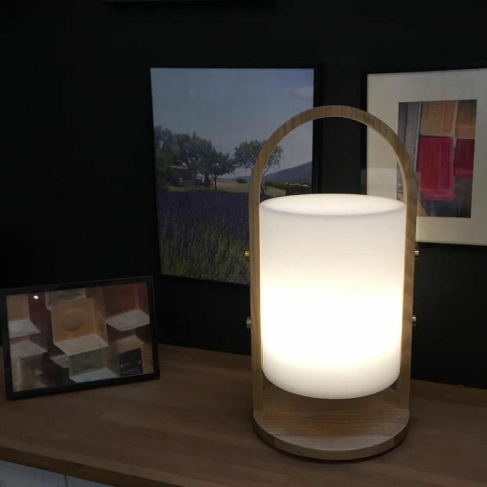Lumisky Woody rechargeable LED table lamp dimmable IP44 H39cm