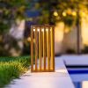 Lumisky CHENNAI solar lantern made of teak 30 cm