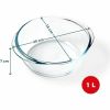 Pyrex Air Fryer bowl round Ø20 cm 1L borosilicate glass