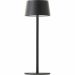 Brilliant Jona G40900/06 rechargeable LED table lamp black IP44 25 cm