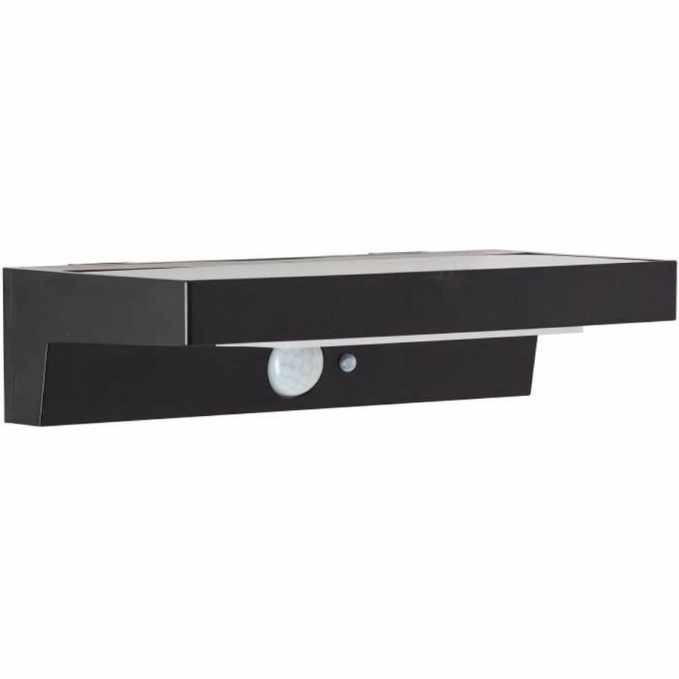 Brilliant Barker G40415/06 LED solar outdoor wall light black with motion sensor IP44 20.5 cm