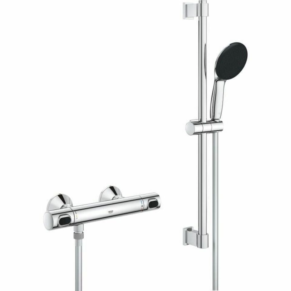 Grohe Precision Flow thermostatic shower valve chrome