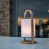 Lumisky Woody rechargeable LED table lamp dimmable IP44 H39cm
