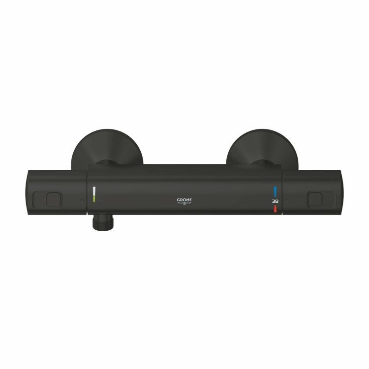 GROHE Precision Start thermostatic shower valve matte black