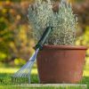 BOSCH handhark voor bladeren RVS 120 mm softgrip steel