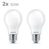 Philips LED standaardlamp E27 2700K 806 lm (2 stuks)