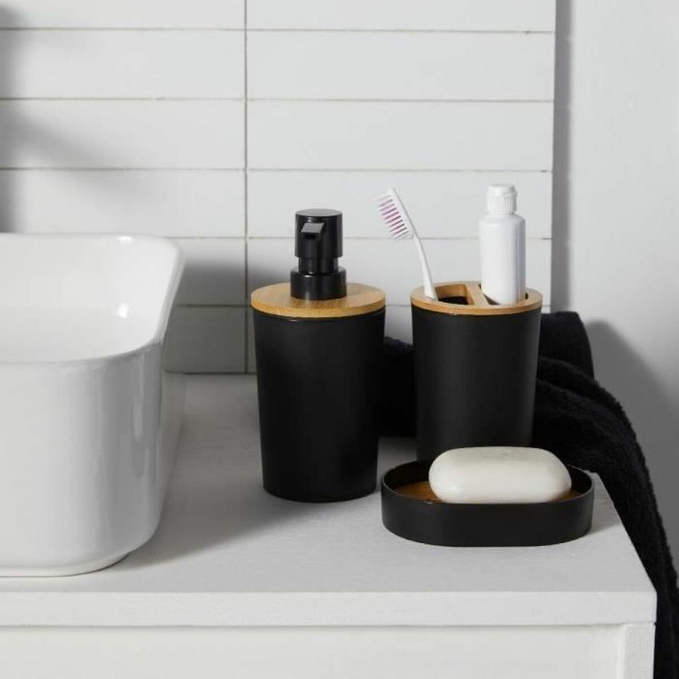 Badset TODAY HOY Zwart Plastic Modern (6 Stuks)
