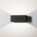 Brilliant Golda G90974A06 LED outdoor wall light black IP54 12 cm