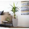 Capi Europe Vaas Elegant Laag Groove NL ivoor 34x34x46 cm