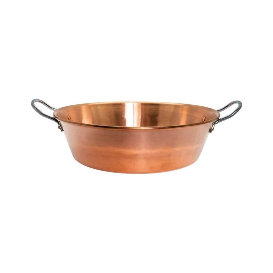 Baumalu koperen jampan 38 cm 9L 1,2mm met RVS grepen