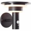 Brilliant Garvina G40405/06 LED solar outdoor wall light black with motion sensor IP44
