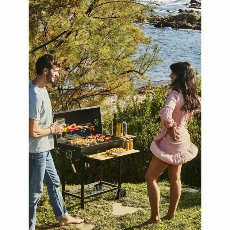 CookingBox MIKE houtskoolbarbecue 71×35 cm met zijplanken