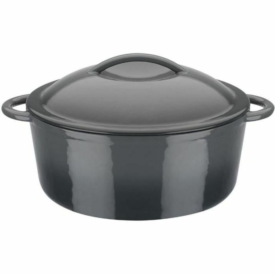 GSW Grey Shadow gietijzeren kookpan 24 cm 4L grijs