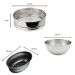 Fackelmann bread baking set with bowl, strainer and bread mold 3-piece