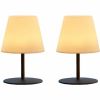 Lumisky TWINS set 2 draadloze LED tafellampen grijs
