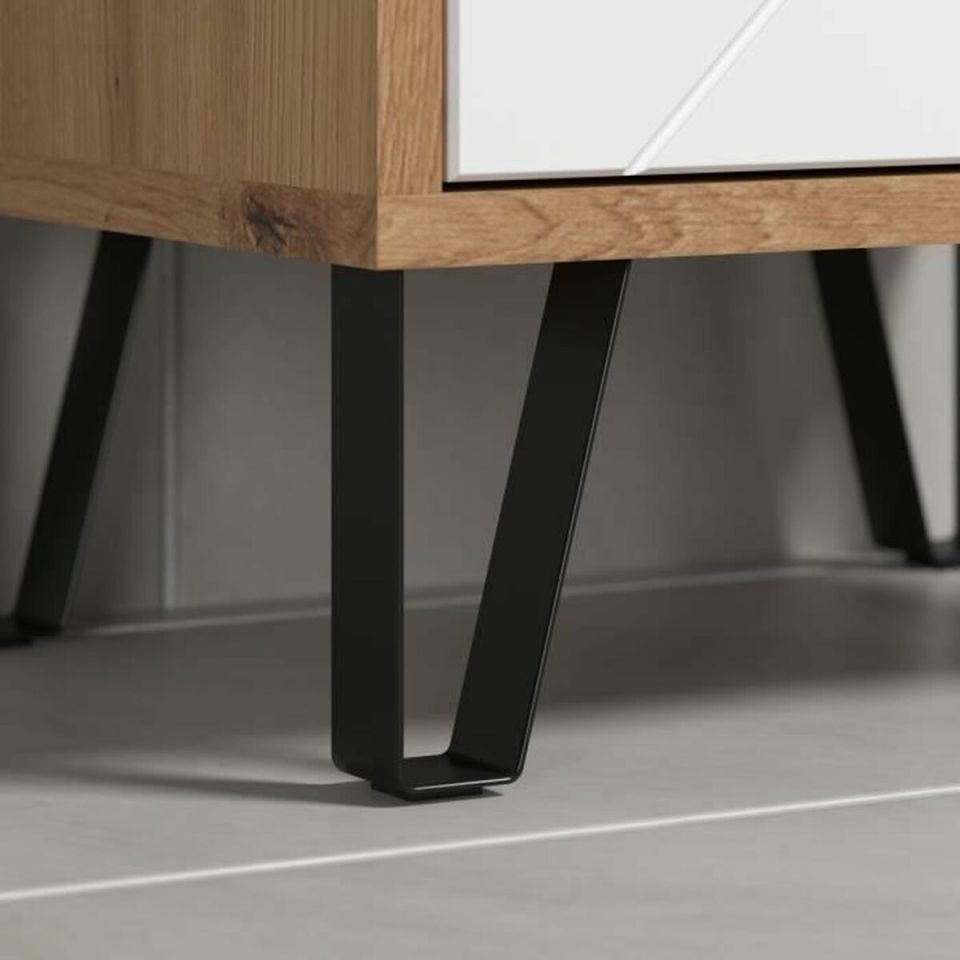 Trendteam Touch hoge badkamerkast wit eiken 191 cm