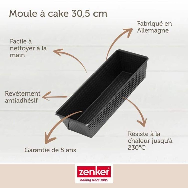 Zenker baking mold set cake pan and savarin mold black