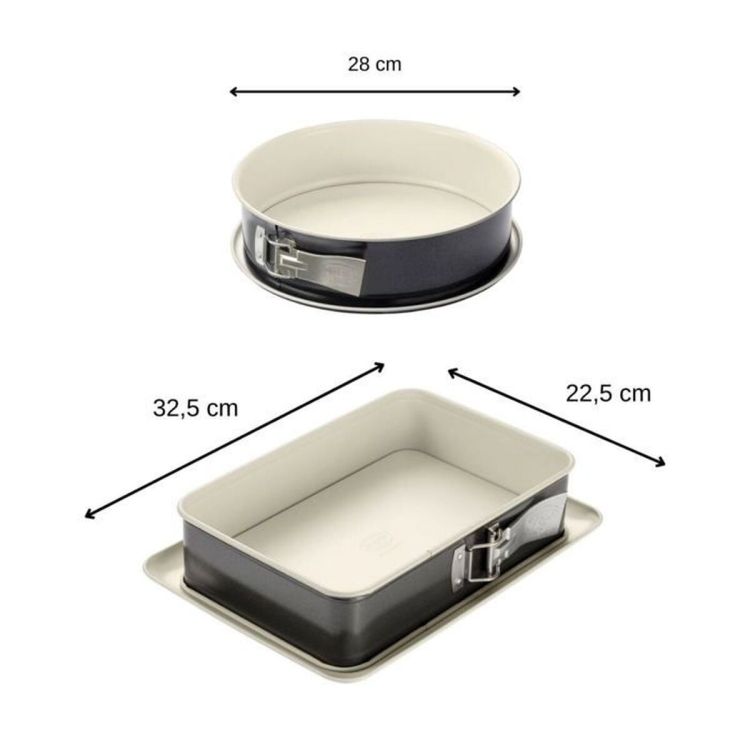 Dr. Oetker Back-Trend springform 28 cm and rectangular springform 28 x 18 cm set of 2 pieces