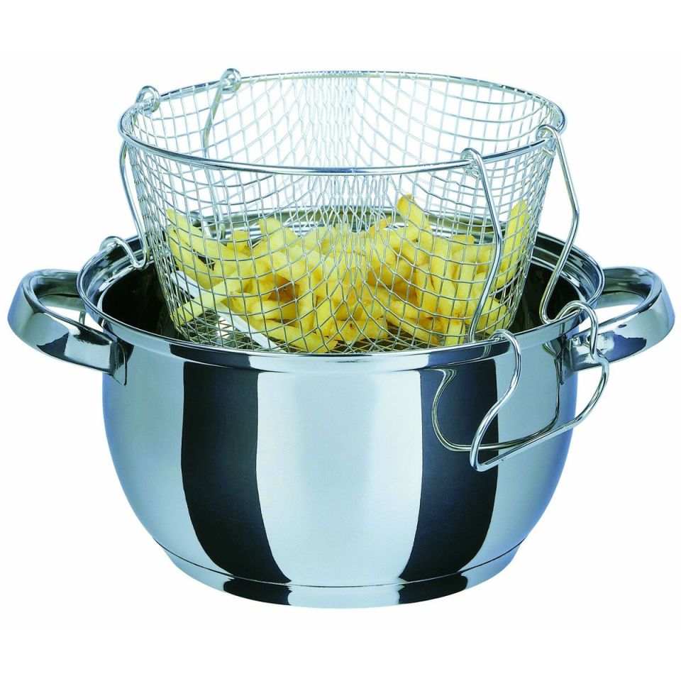 GSW 488204 frituurpan met inzetstuk en glazen deksel 22 cm