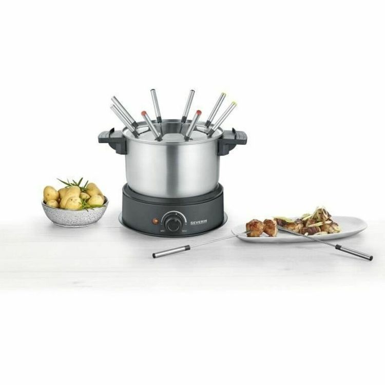 Severin FO2473 RVS fondueset 1500W 1,4 L 8 personen