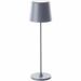 Brilliant Kaami G90939/22 rechargeable LED table lamp gray IP44 37 cm