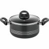 GSW Milano Nero inductie pannenset zwart 15-delig