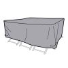 DKD Home Decor table protector cover black/dark gray 200 x 130 x 60 cm