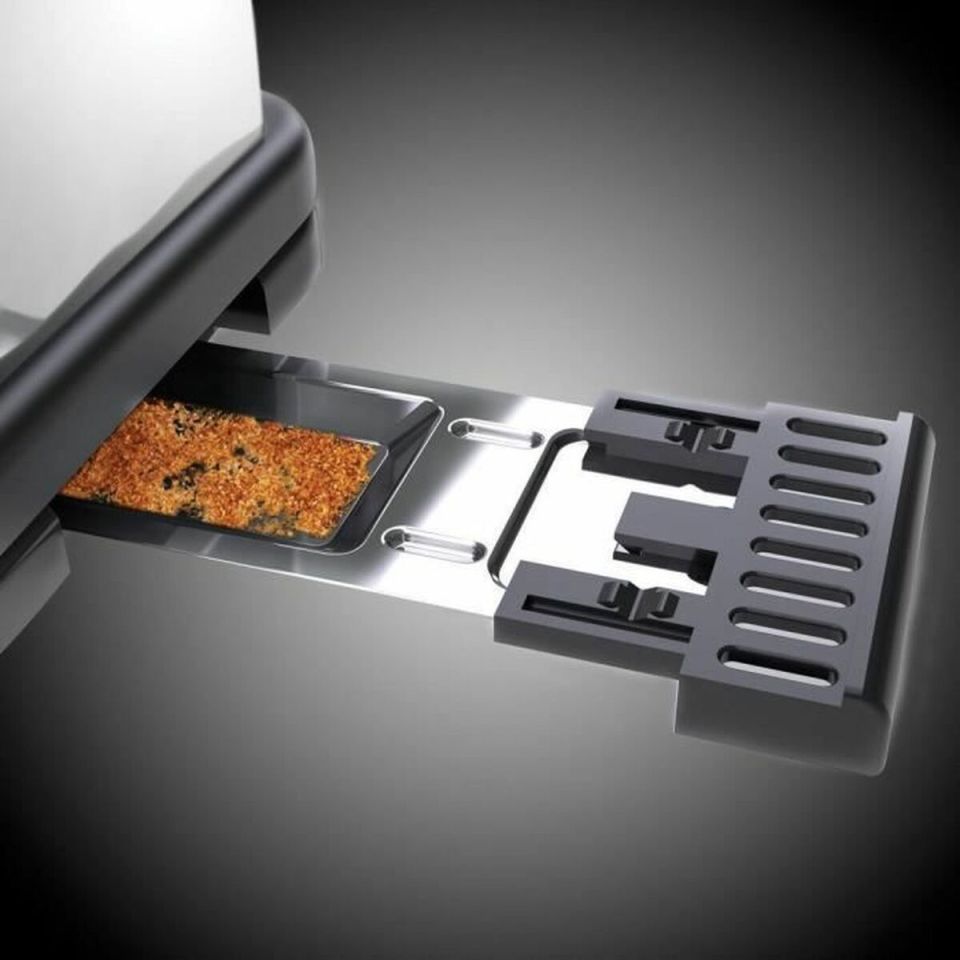 Russell Hobbs 21395-56 long slot toaster cream