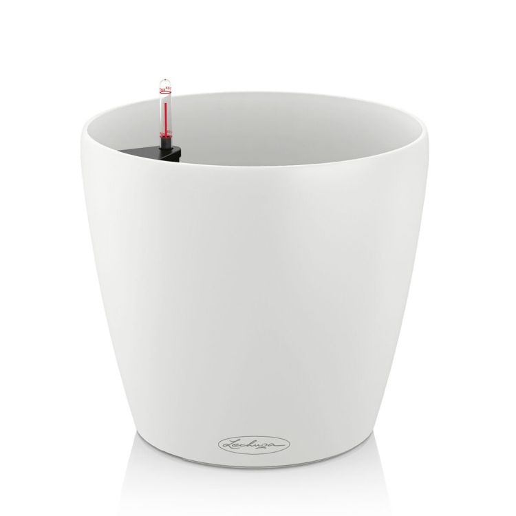 Lechuza Classico Color 28 flower pot white 9L set