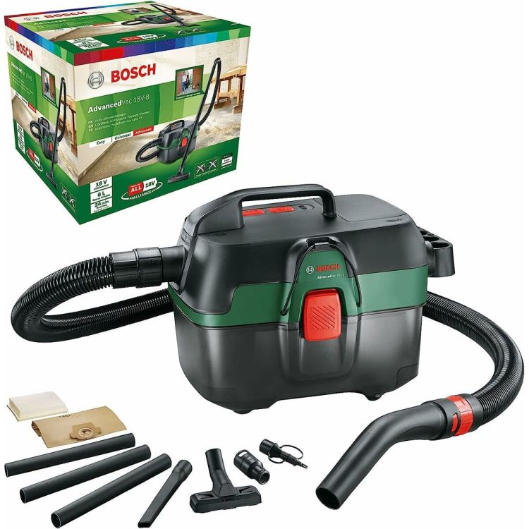 BOSCH AdvancedVac 18V-8 3-in-1 nat-/droogzuiger 8L