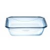 Food Storage Container Pyrex Blue Transparent Rectangular