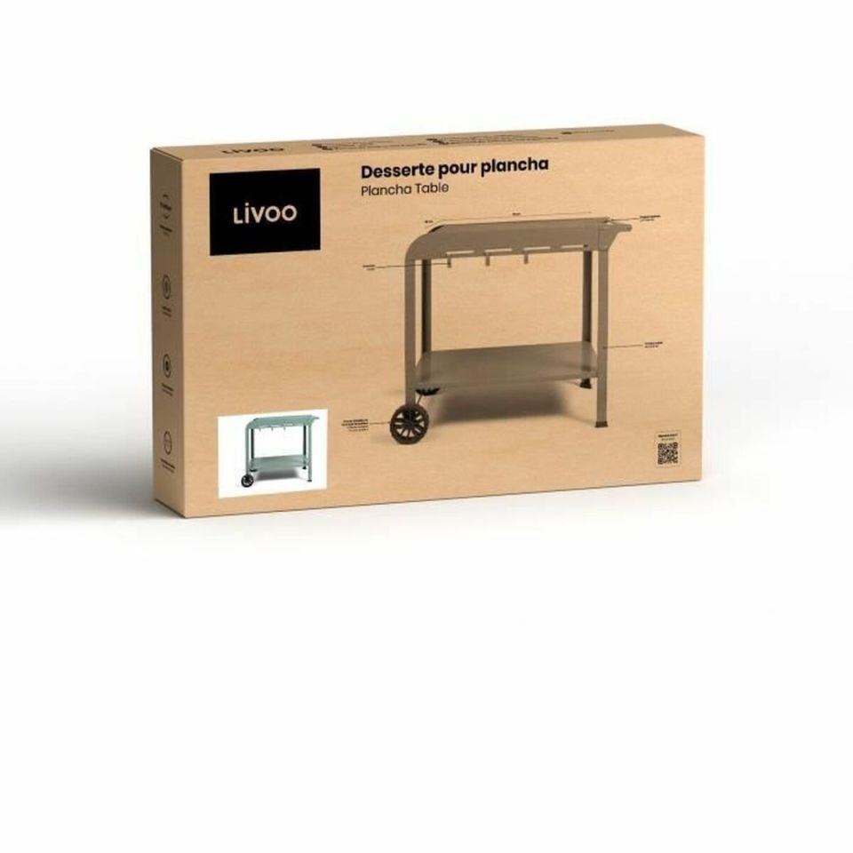 Livoo GS168V plancha trolley groen/zwart voor 2-3 branders
