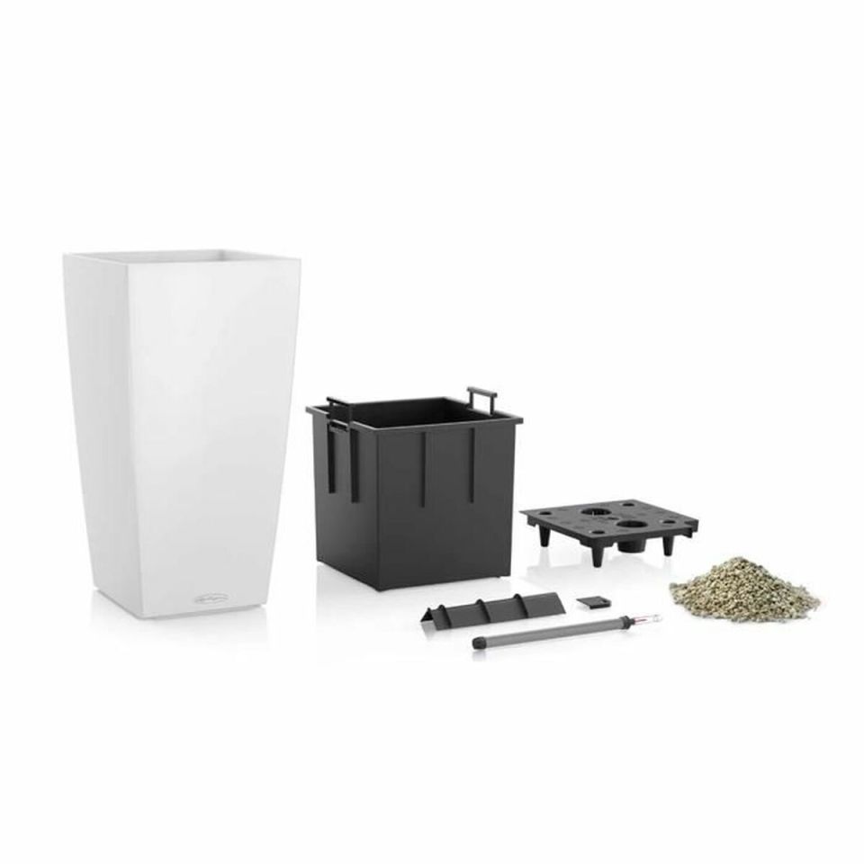 Lechuza CUBICO Color 30 plantenbak leigrijs 14L set