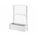 Stefanplast Italia plantenbak met trellis 80L wit 100 cm