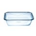 Food Storage Container Pyrex Blue Transparent Rectangular