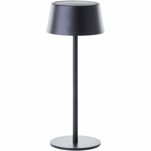 Brilliant Picco G40400/76 oplaadbare solar LED tafellamp zwart IP44 30 cm Brilliant Picco buiten tafellamp zwart solar