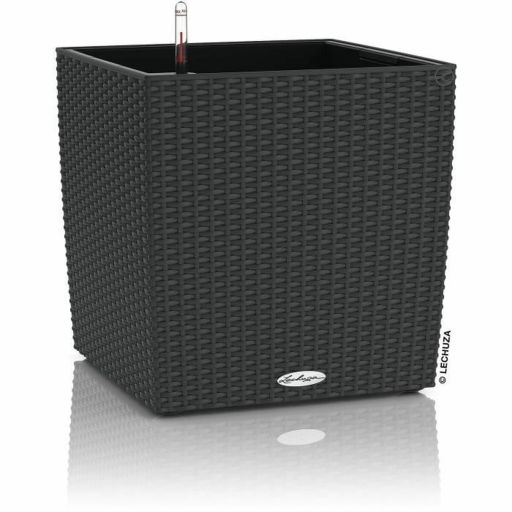 LECHUZA CUBE Cottage 50 vierkante plantenbak graniet Bloempot Lechuza 50 x 50 x 50 cm Plastic | Huisbest.nl